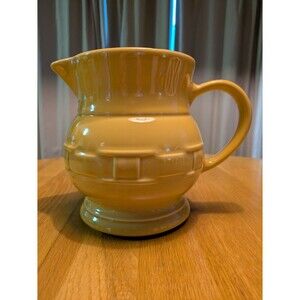 Longaberger Butternut Yellow Large Milk Pitcher Woven Traditions